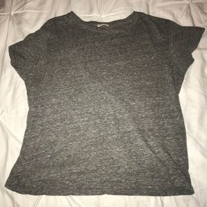 “I hate everyone” gray, cropped tee